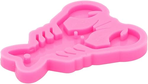 Miniatura 4 de Molde de silicona brillante con forma de langosta con agujero, molde de cristal de caramelo, collar, joyería epoxi, moldes de silicona para