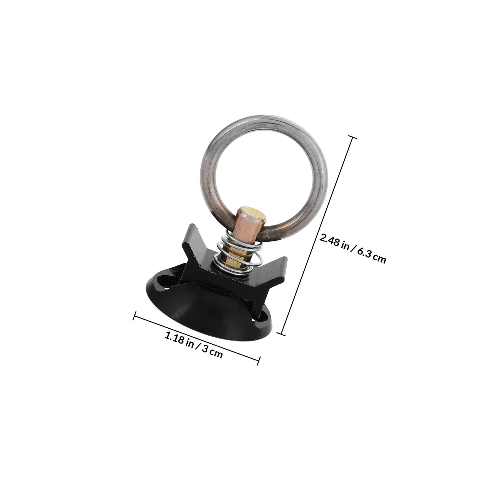Homoyoyo Kit de Anclaje de Amarre con Perno y Punto de Anclaje Redondo en Aluminio y Acero Inoxidable para Asegurar Carga en Maleteros de Automóviles con Liberación Rápida