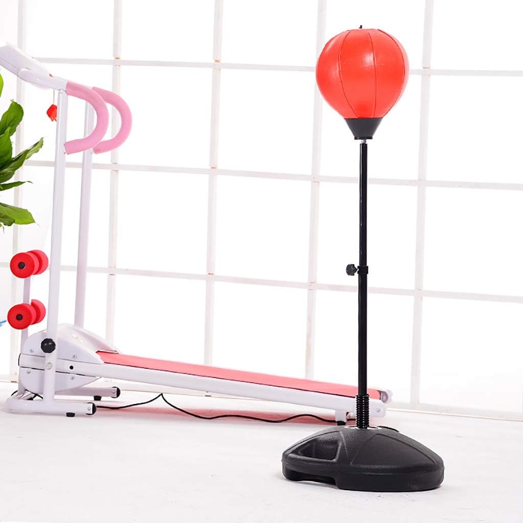 Children Vent Boxing Ball Freestanding Speed Ball Home Fitness Punching Bag Vent Ball Children Tumbler (Color: Red)