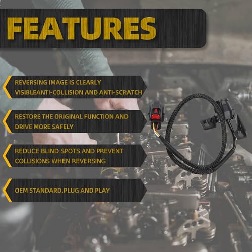 Image of Dasbecan Backup Camera Compatible with Ford F250 F350 F450 F550 Super Duty Pickup 2008-2012 Reverse Parking Asisst OE Replaces 9C3Z-19G490-E 9C3T-19G490-BD 9C3Z19G490E 9C3T19G490BD