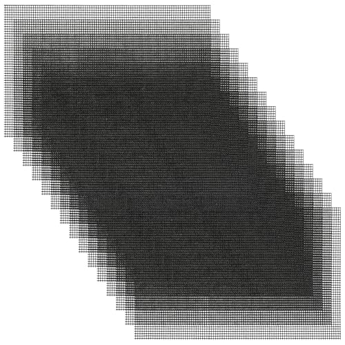 Mabor 15Pcs Flower Pot Hole Mesh Pad, 11.8 x 7.8 Inches Square Plastic Bonsai Screen Mesh Sheet...