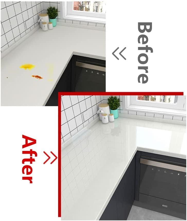 Image of WISDOM Transparent Oil Proof Wall Sticker Peel & Stick Self Adhesive Sticker Wall Protector, Waterproof Removable Vinyl Roll Film for Kitchen Cupboard Household (20x200 Inches, Transparent)