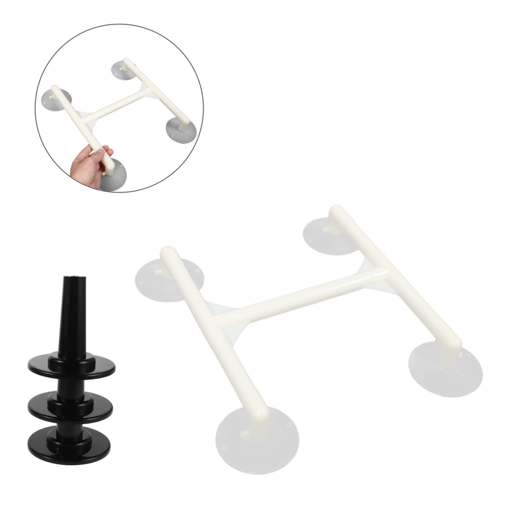 Lurrose Kit Riparazione Schermo Tv Ventosa e Supporto Magnetico in Plastica e Gomma per Professionisti e Uso Domestico, Riduce Rischi Durante Manutenzione