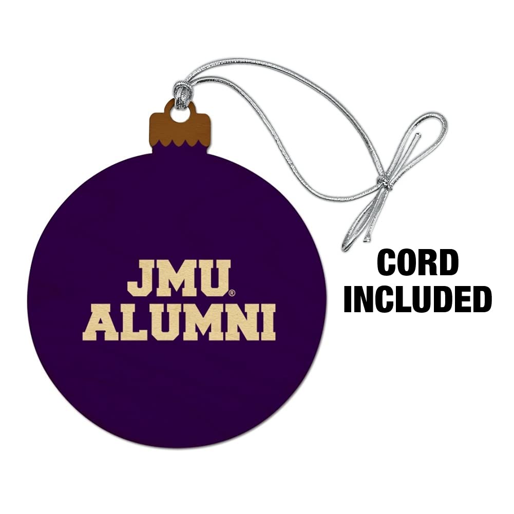 GRAPHICS & MORE James Madison University Alumni Wood Christmas Tree Holiday Ornament