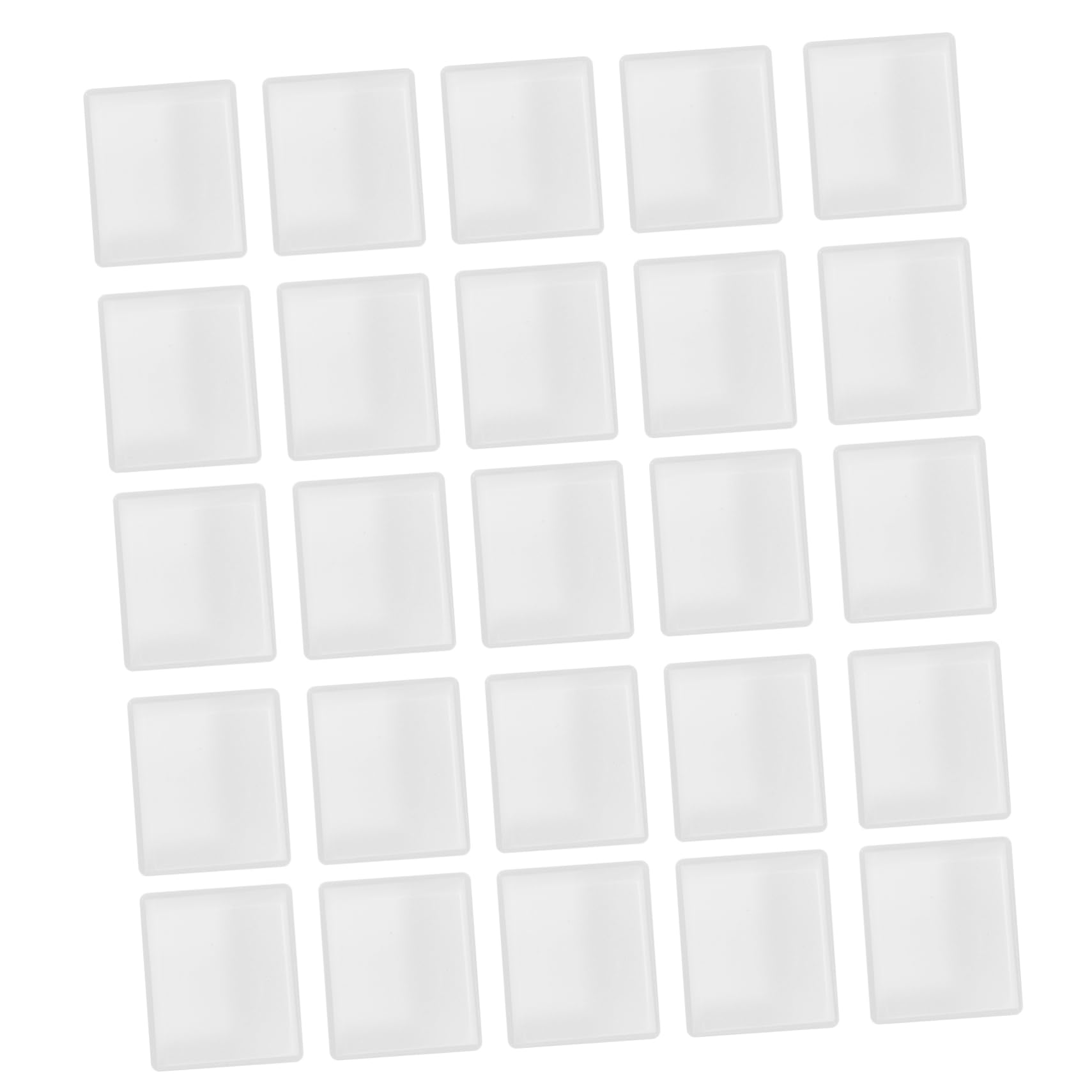 Housoutil 50pcs Pigment Compartment Paint Tray Palettes Artists Watercolor Pans Half Pan Empty Watercolor Palette Tray Empty Half Pans for Watercolor Palette Empty Half Pans Empty White