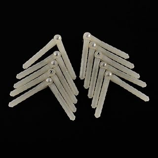 ZHIPAIJI RC Model Airplane Part, 10 pcs RC Model Plane Pin Hinge Diameter 2.5mm / 4.5mm Plastic Pin Hinge Repalcement for RC Airplane Plane Model Fixing Wing Accessories (Color : 10 pcs D25xL50)