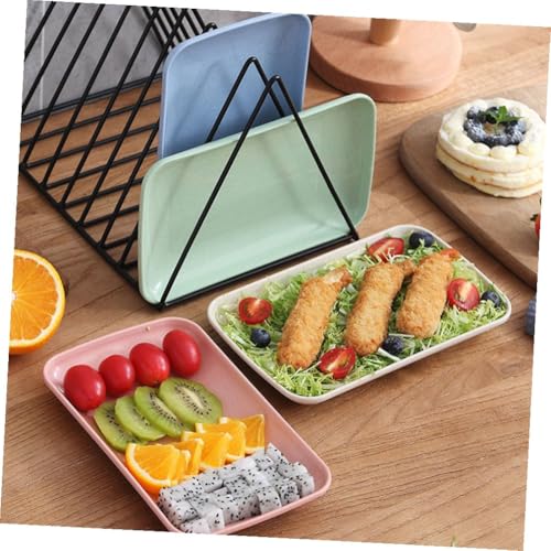 Set de 4 platos rectangulares para sushi miniatura 6