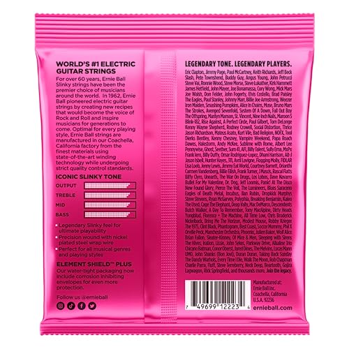 Image of Ernie Ball Super Slinky Nickel Wound Electric Guitar Strings, 9-42 Gauge (P02223)