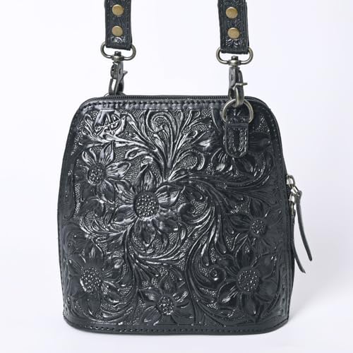 American Darling Cross-Body Western Women's Bag | Black Handbag & Purse with Genuine Leather4