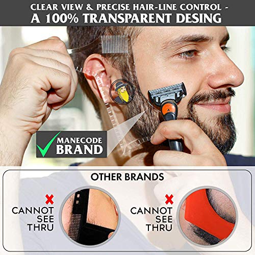 Men's Transparent Beard Shaping Template