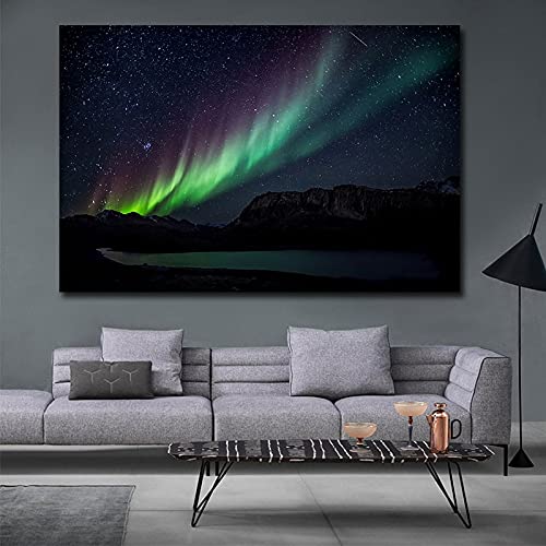 Art diamant 5D kit complet aurore étoilée 70x140cm pour évacuer le stress et décorer les grands murs