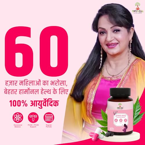 Image of Shivveda Stree-Kaya PCOS+PCOD Supplement, Hormonal Balance Support 60 capsuls