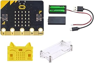 wiianoxd BBC Microbit Go Kit BBC Projects Programmable Learning Development Board with Acrylic Protective Shell