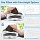 YunNasi Memory Foam Kissen, Ergonomisches Nackenstützkissen, Orthopädisches Kopfkissen, Seitenschläferkissen, für Seiten, Rücken & Bauchschläfer mit Waschbarem Kühlende Eisseide Bezug