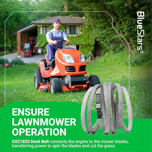 Image of BlueStars GX21833 Lawn Mower Deck Belt | Aramid Cord | 1 /2 inch x 141.7 inch