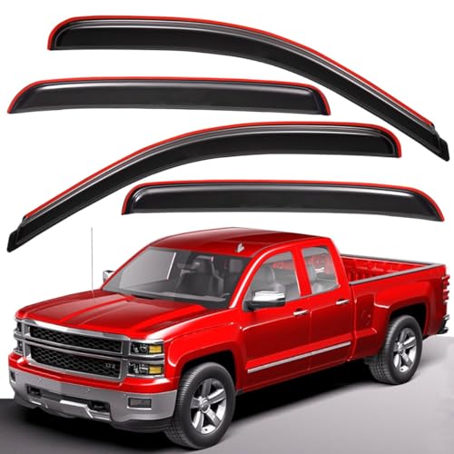 Extra Durable In-Channel Vent Window Visor, Fits 2007-2013 Chevro...