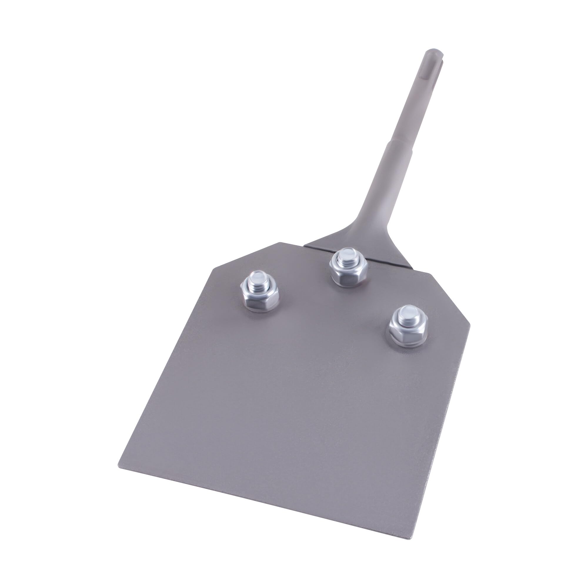 SDS Plus Ciseau à mastic, carrelage 250 x 100 mm, grattoir à peinture avec 2 lames de rechange et vis pour enlever la colle de sol, couleur linoléum