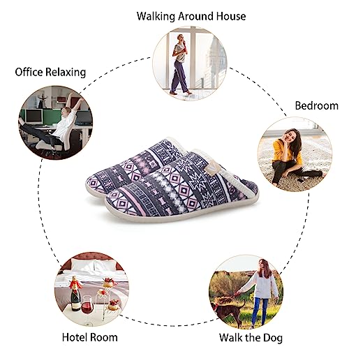 Image of Spesoul Fuzzy House Slippers for Women Men Indoor Closed Back Lightweight Cozy Faux Furry Lining Barefoot House Shoes Slipper Socks for Bedroom Home Office Yoga Outdoor Walking Shoes
