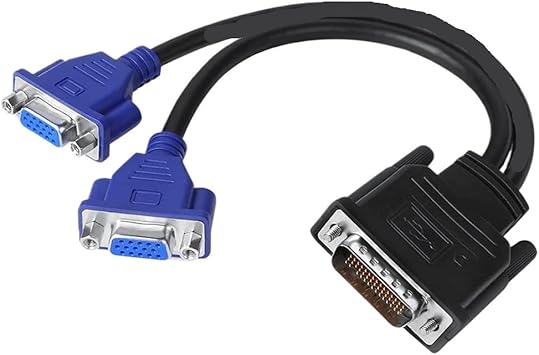 DMS 59Pin Male to 2 VGA DVI Displayport HDMI-Compatible Female Splitter Extension Cable Adapter1pcs