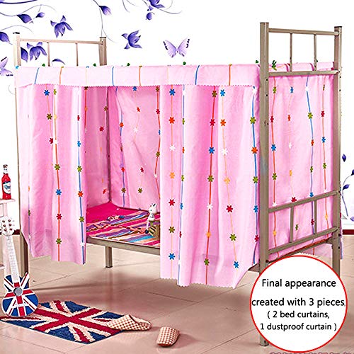 Heidi Star String Print Bed Canopy Single Sleeper Bunk Bed Curtain Student Dormitory Blackout Cloth Mosquito Nets Bedding Tent