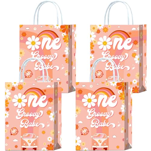 Sacs de décoration d'anniversaire Groovy One Tyndallrays | Lot de 16 robustes