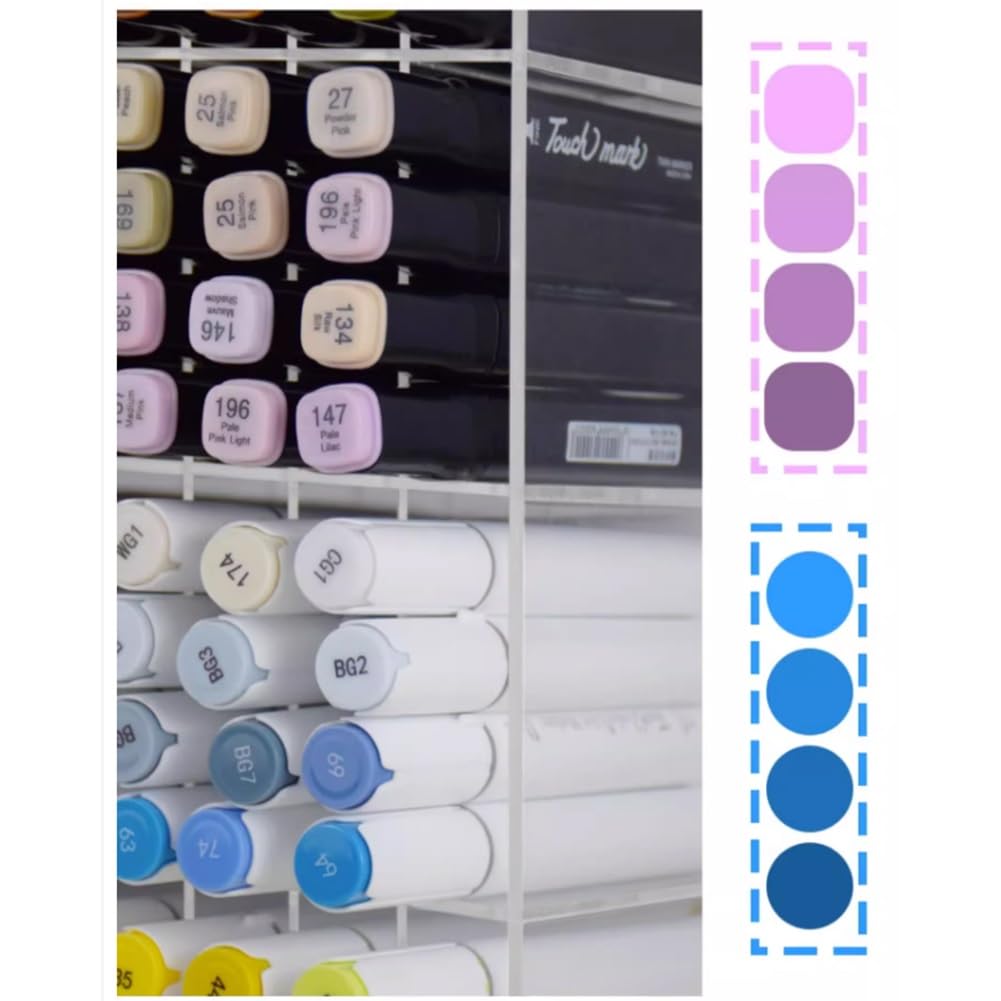 Marker-Organizer, Acryl-Schreibtischaufbewahrung für Stifte, Bleistifte und Pinsel, ideal für Zuhause und Klassenzimmer