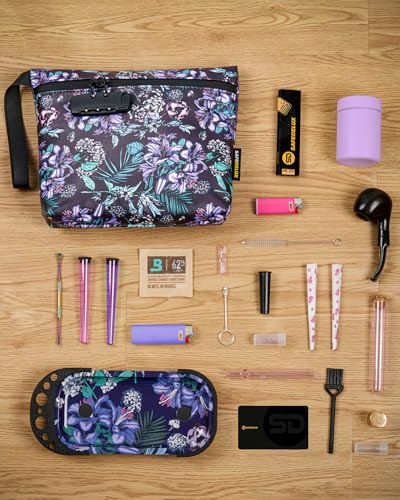 Lock Travel Pouch with Combination Lock & Activated Carbon—Waterproof Zipper, Carbon Lined for Home Storage & Gifts3