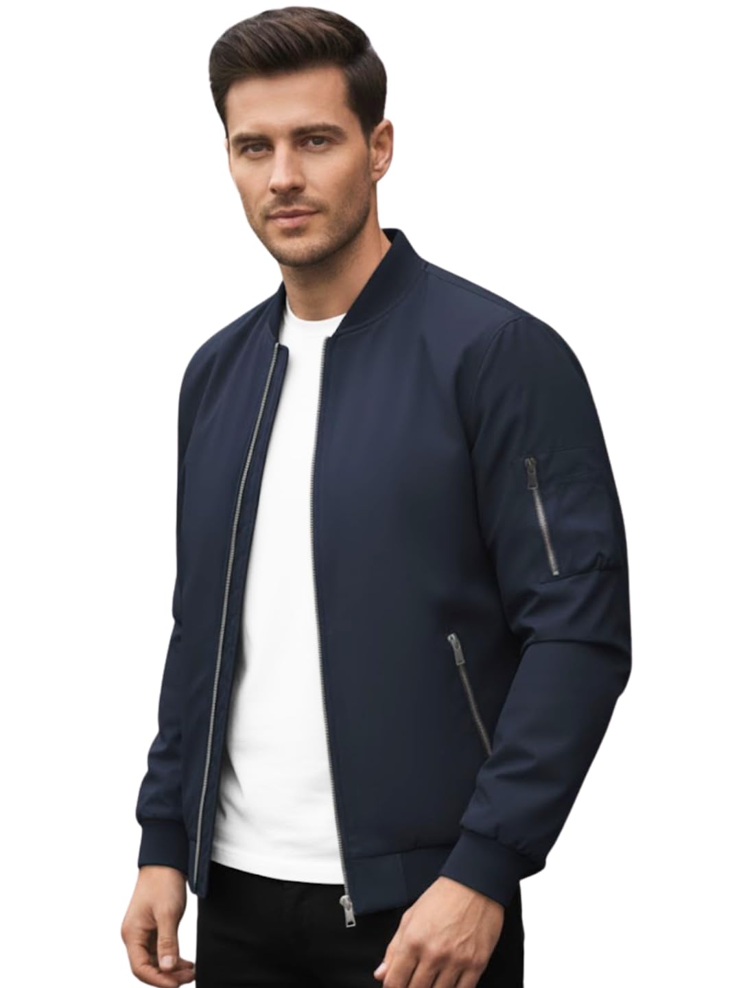 mia fashion Jacket for Men Winter Wear Full Sleeves Jacket | Zipper Lightweight Jacket | Casual Bomber Regular Fit-picture-17