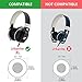 Geekria QuickFit Replacement Ear Pads for Sennheiser Urbanite XL Over-Ear Headphones Ear Cushions, Headset Earpads, Ear Cups Cover Repair Parts (Black)