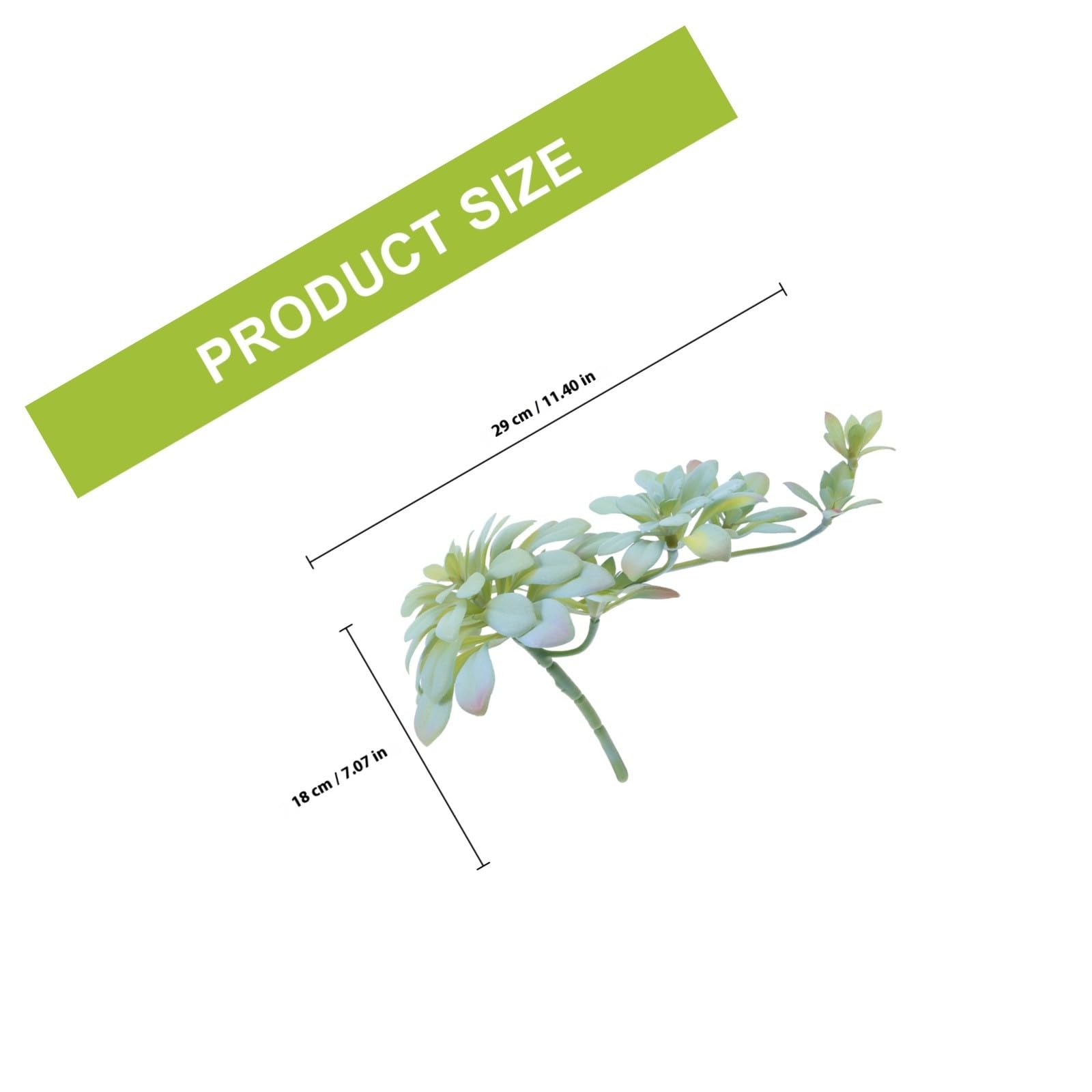 Milisten Plante Artificielle Succulente Réaliste 27cm en Plastique, Rotin