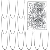 YBEATY 200 Stück Stecknadeln U-Form Edelstahl Nähnadeln Mehrzweck Quiltnadeln Basteln Doppelblockiernadeln für Stoff Quilten Basteln Heimdekoration Schmuckdisplay