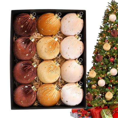 Boules de Noël velours incassables déco de fête sans casse - 8