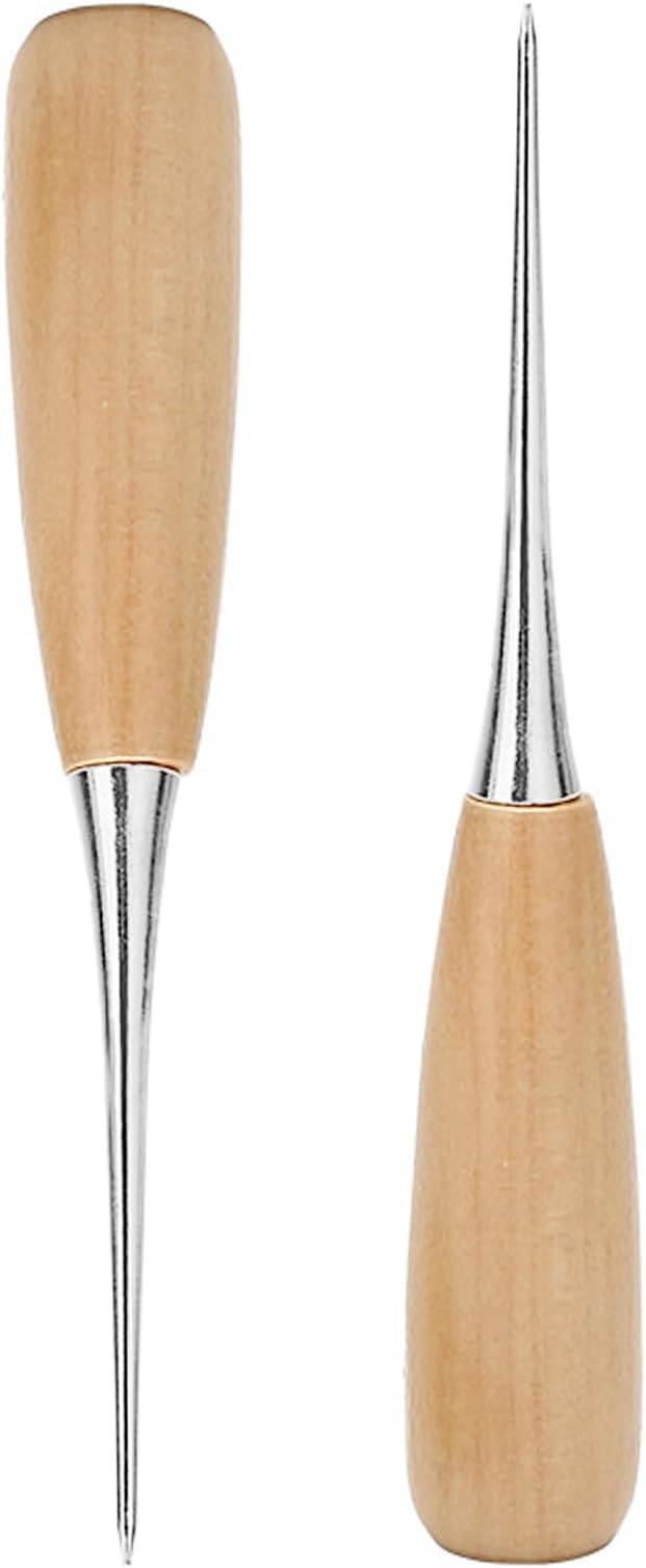 2 Piece Set, Perforated Leather Tools, Hole Included, Drill, Hand Sewing, Repair Tools, Crafts, DIY Tools, Leather Craft Tool (Whale)