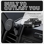Tackform-Vent-Phone-Mount-Compatible-with-2015-2020-Ford-F-150-2017-2021-Super-Duty-and-2018-2021-Expedition-Aluminum-Universal-Magnetic-Phone-Holder-Short-Reach-NOT-MAGSAFE-Compatible