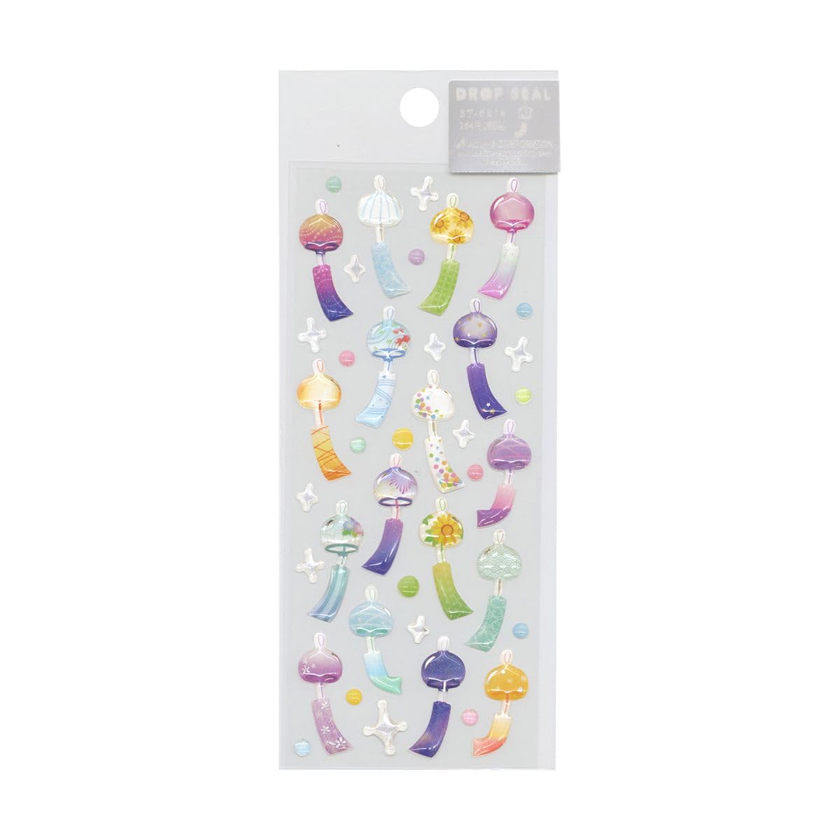 Amazon | 夏柄ドロップシール【風鈴】ドロップ シール ステッカー ラメ
