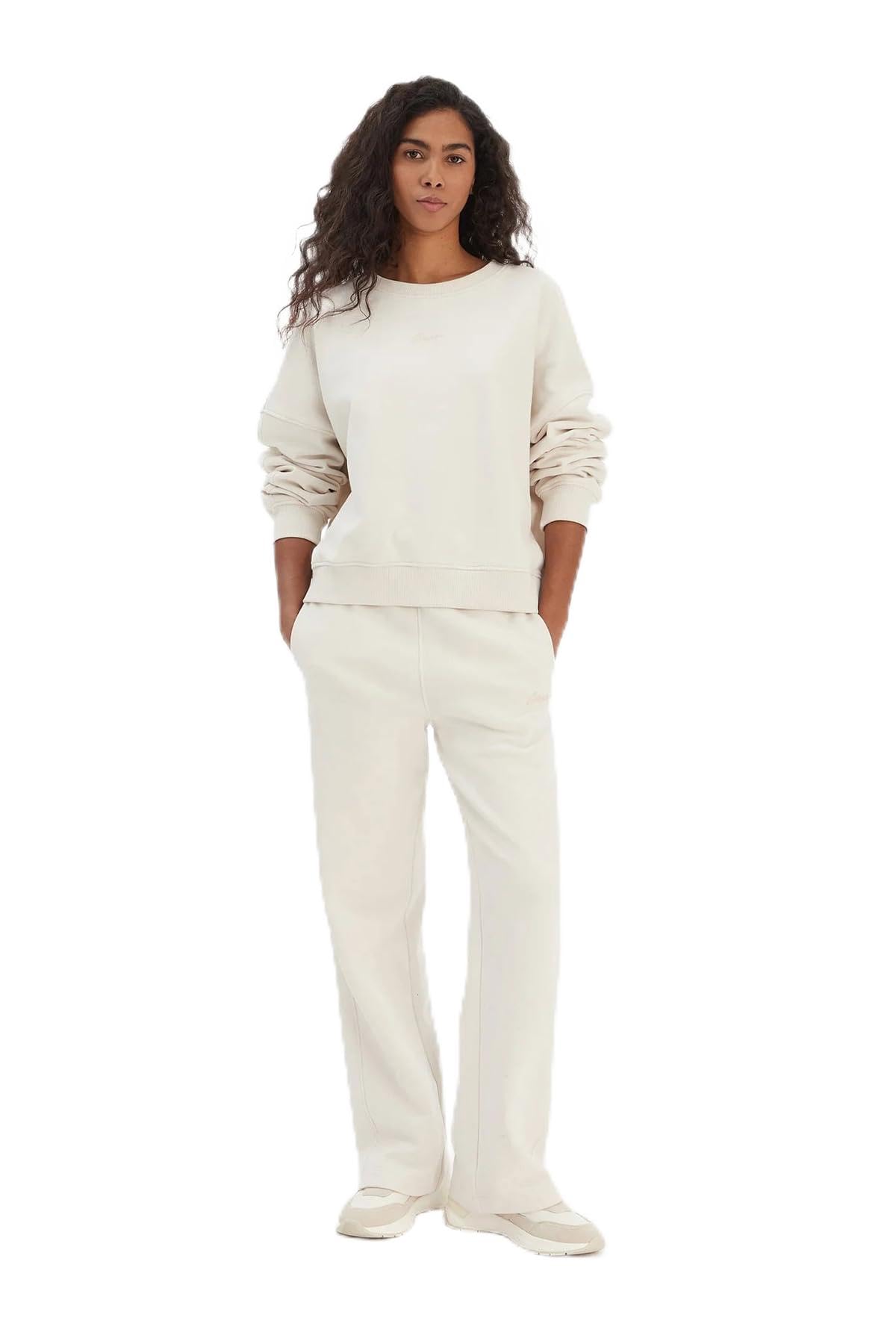 BOSS Women's Sweatshirt, Open White 118, S