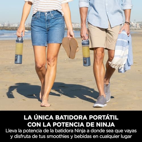 Miniatura 3 de Ninja Blast Batidora Portátil, Vaso De 530 Ml Con Tapa Antigoteo Y Boquilla Para Sorber, Minibatidora Sin Cable, Recargable, Smoothies, Batidos De Proteínas, Pica Hielo Y Frutas Congeladas, Bc151eunv