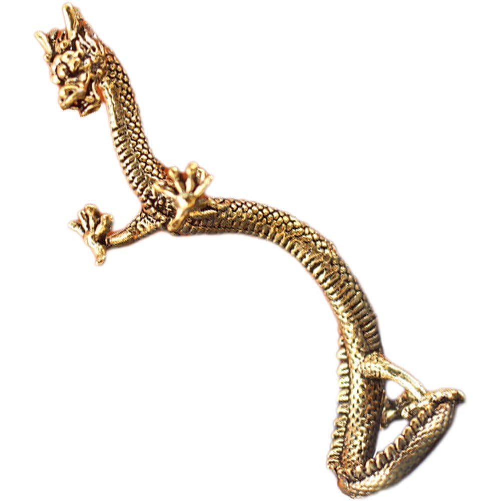 Sanfly Zodiac Dragon Statue Brass Loong Crafts Ornaments Standing Dragon Figurines Decoration Feng Shui Ornament Table Decoration