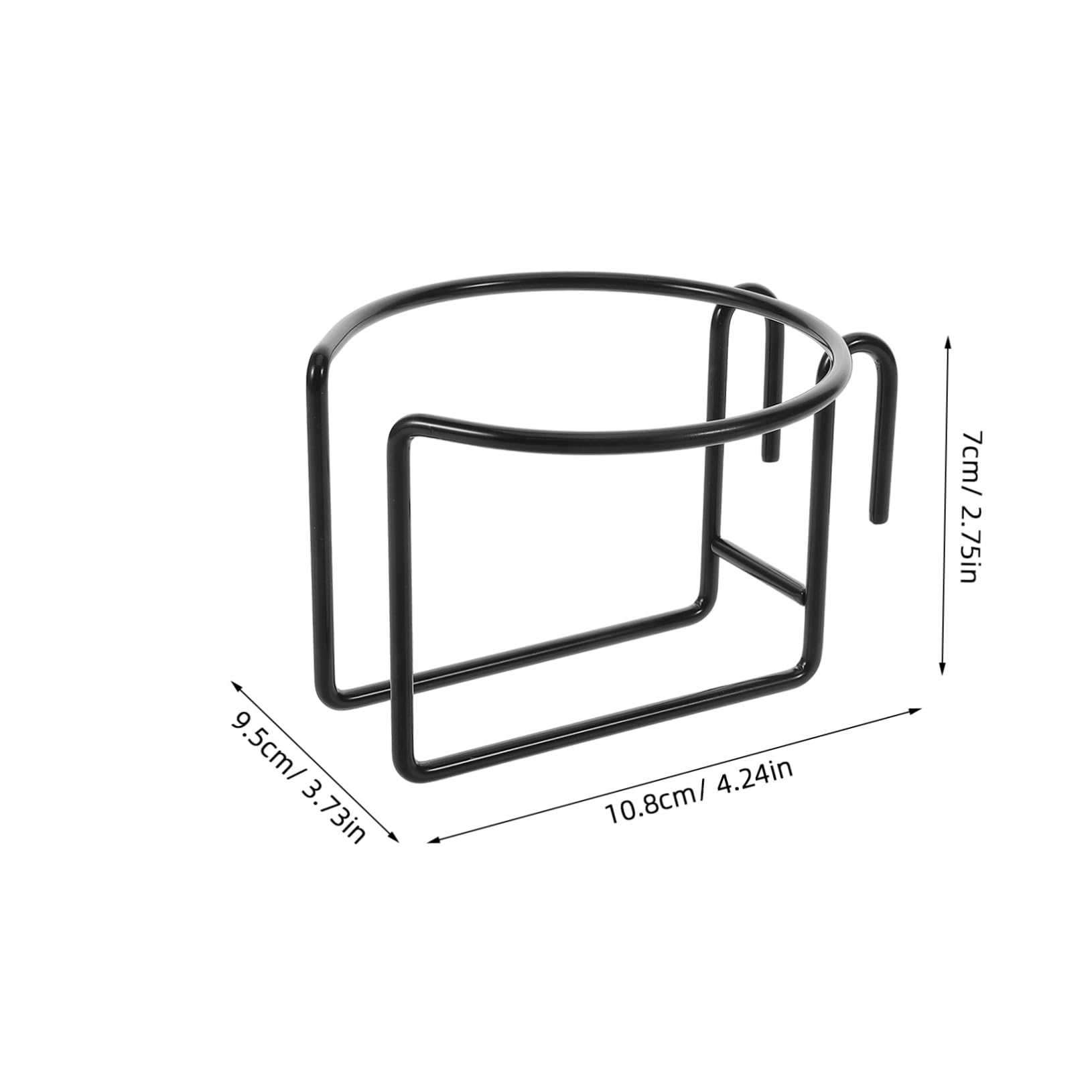 GRIRIW Metal Shopping Cart Cup Holder Universal Hanger for Milk Bottle Carrier on Grocery Bike Trolley