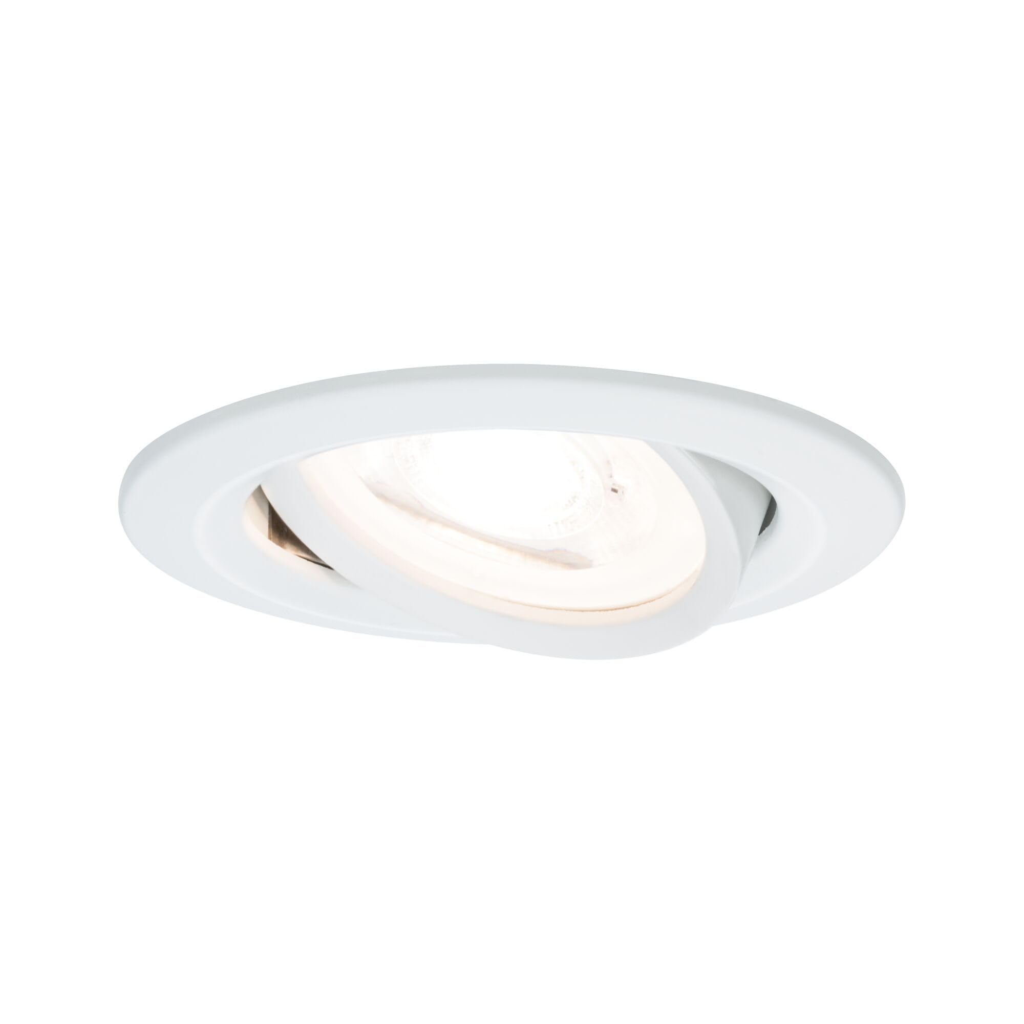Paulmann 93639 Nova Recessed Ceiling Spotlight Round White Without Bulb Max. 35 W GU10 Recessed Ceiling Light Aluminium Matt