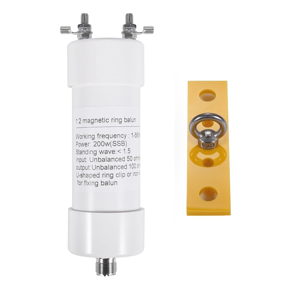 Antena balun de onda corta 1:2 de 200W con entrada de 1-56 MHz 7