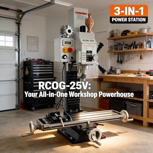 INTBUYING RCOG-25V Benchtop Mill