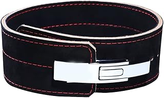 Exercícios e Academia Cinto De Musculação Alavanca Elevação Peso Cinto Couro 10cm Largura Cinto Couro Puxar Fundo Cinto Musculação De Puxar Fundo (Color : Black, Size : L)