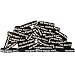 SayitBands 50 Black No One Fights Alone Support Wristband Bracelet