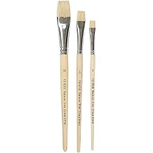 Nature Line Hog Bristle Brush Set, Size 8-12-20, Short Handles., 3asstd