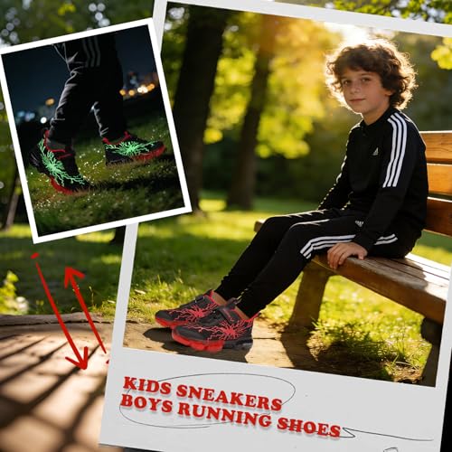 Image of VITUOFLY Boys Girls Sneakers Kids Mesh Lightweight Running Tennis Shoes