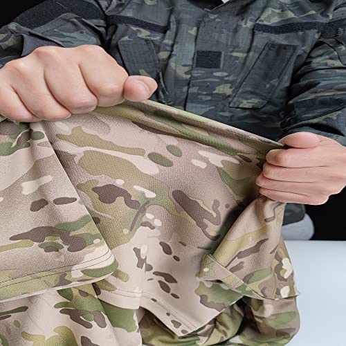 HANSTRONG GEAR Men's Tactical Combat Hunting Military Long Sleeve Shirt with Zipper MC (XXXL) - Image 6