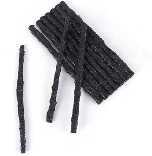 Miniatura 3 de ERINGOGO 150 Uds. Herramienta de reparación de neumáticos, cuerda de reparación de pinchazos de neumáticos de cinta negra, línea de reparación de