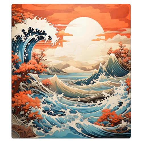 Cubierta magnética japonesa lavavajillas de olas lavable