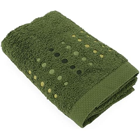 Serviette Linnea Pure Points Vert Kaki Cover